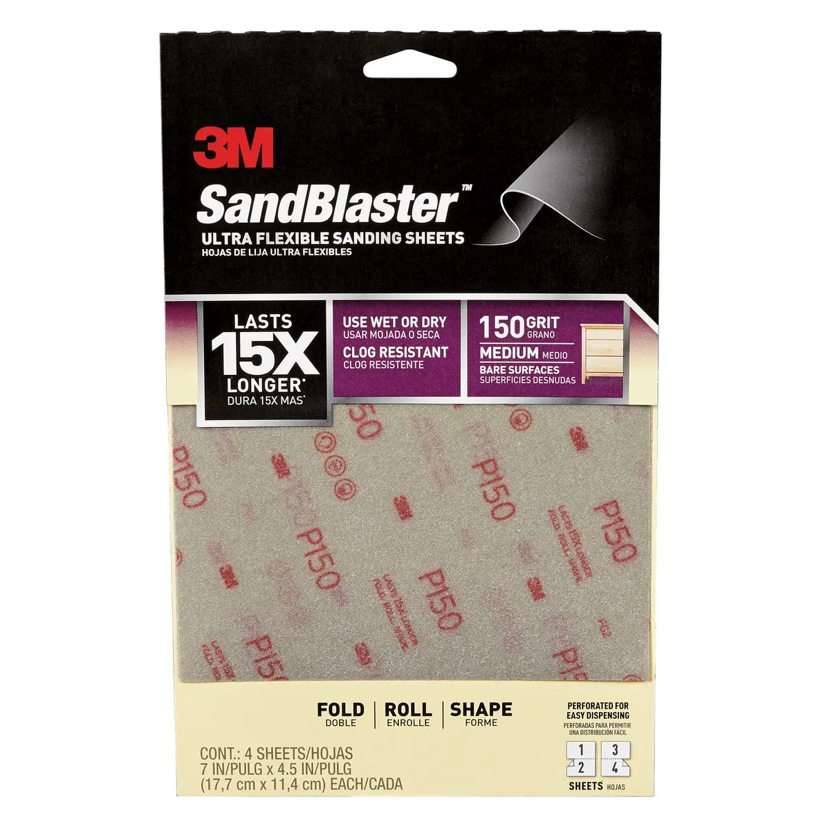 Slipeark Sandblaster 2x P150 - 3m