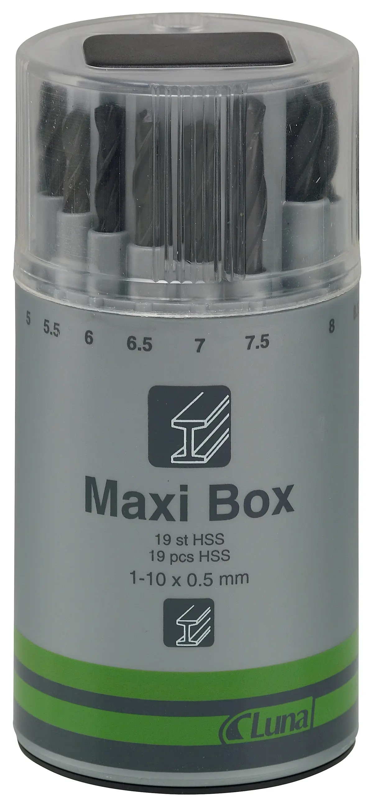 Borsett 1-10mm Maxi-box Luna