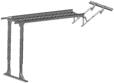 Pipeplattform Stein Brun