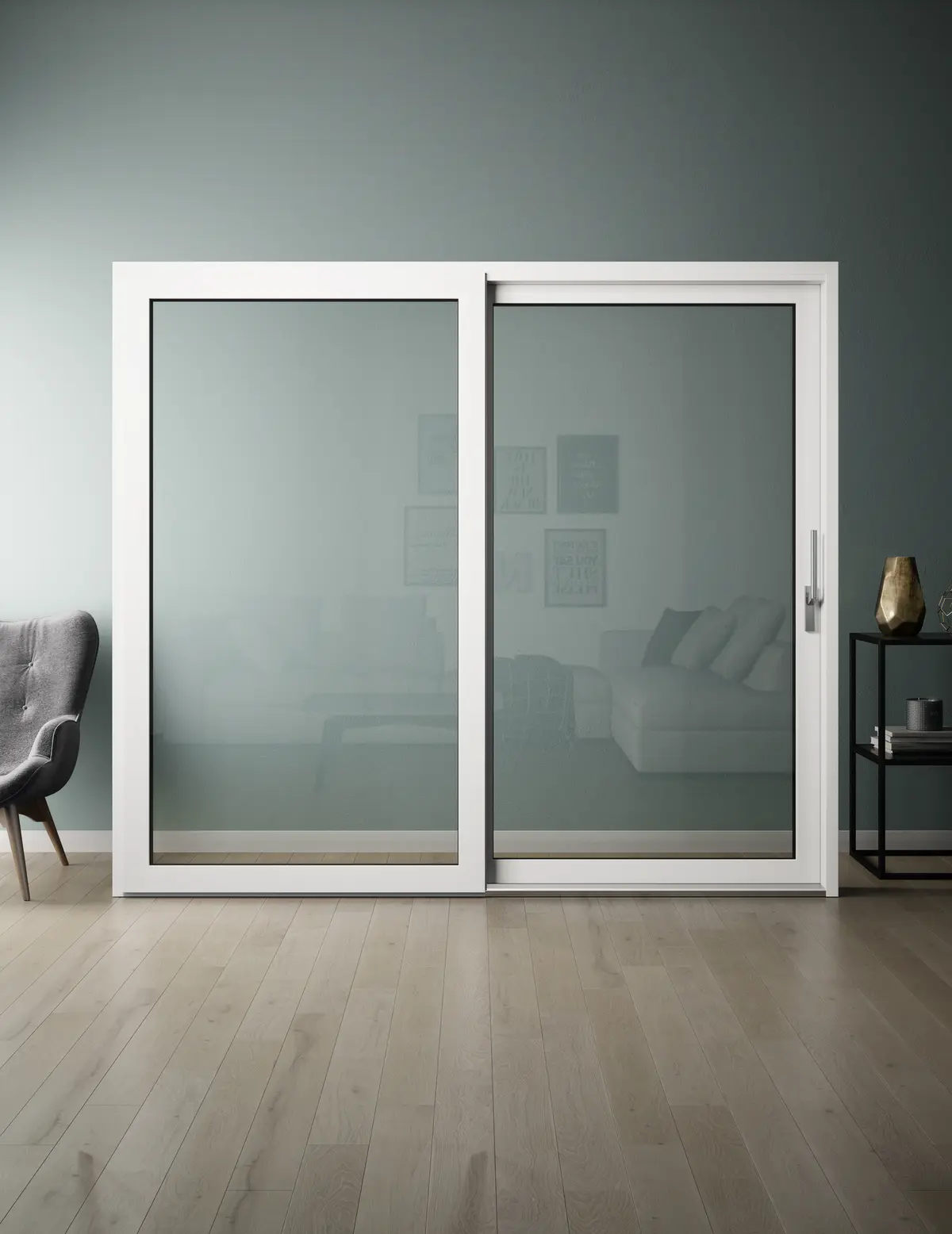 Dør Gsd U08 Tre/alu S H 34x21