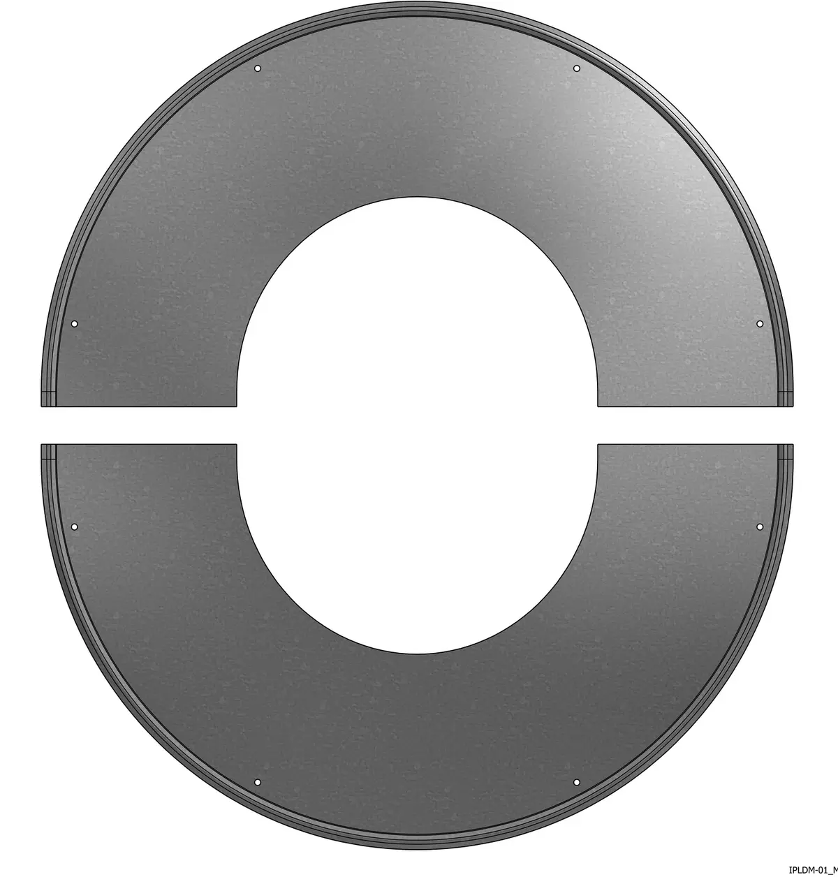 Dekkplate Ø150 Helis 28-35gr Sort