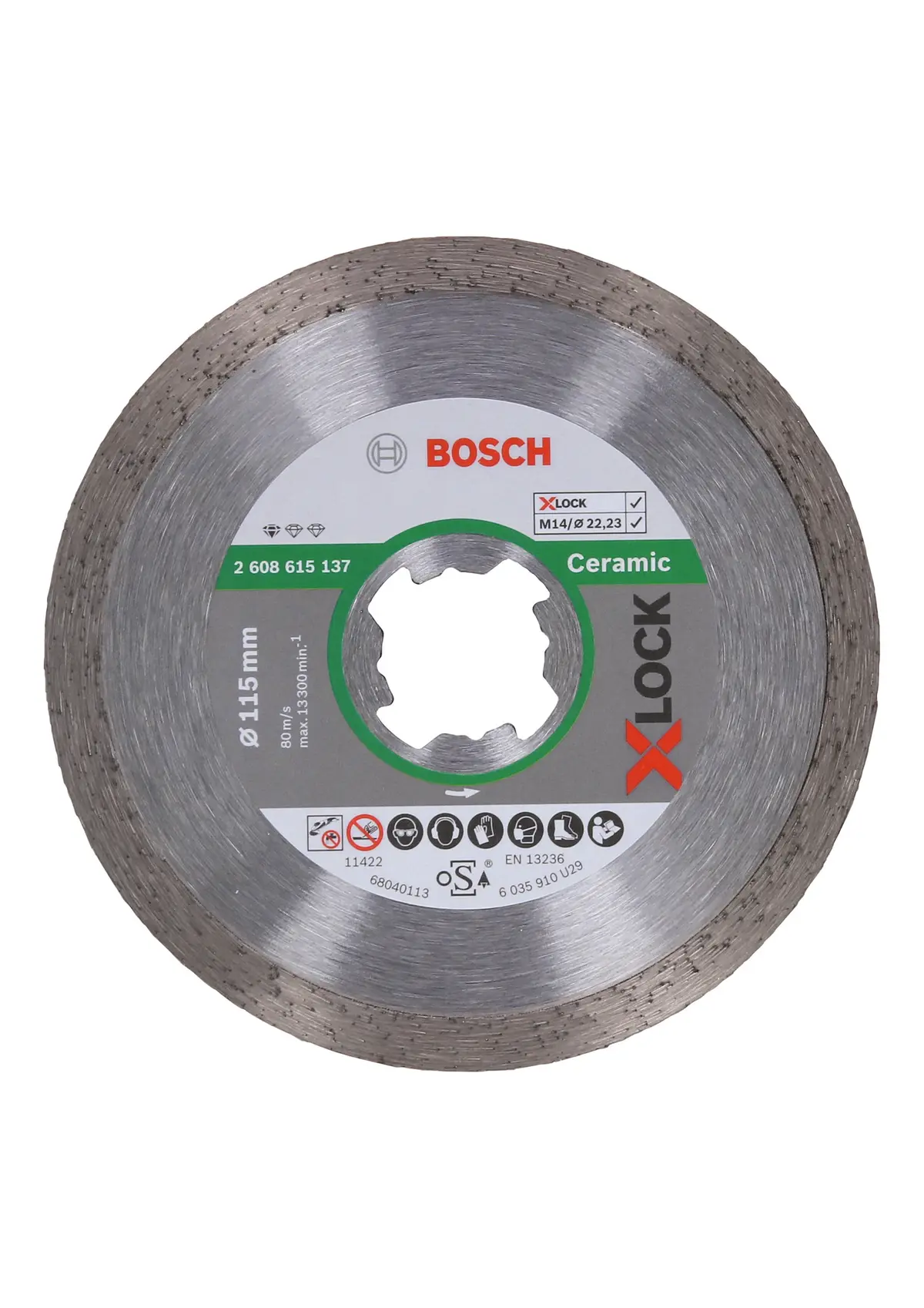 Diamantkappskive X-lock Std Ceramic 115 - Bosch