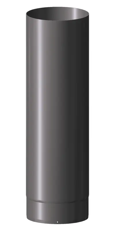 Forlenger Uisolert 1000mm Sort Ø150