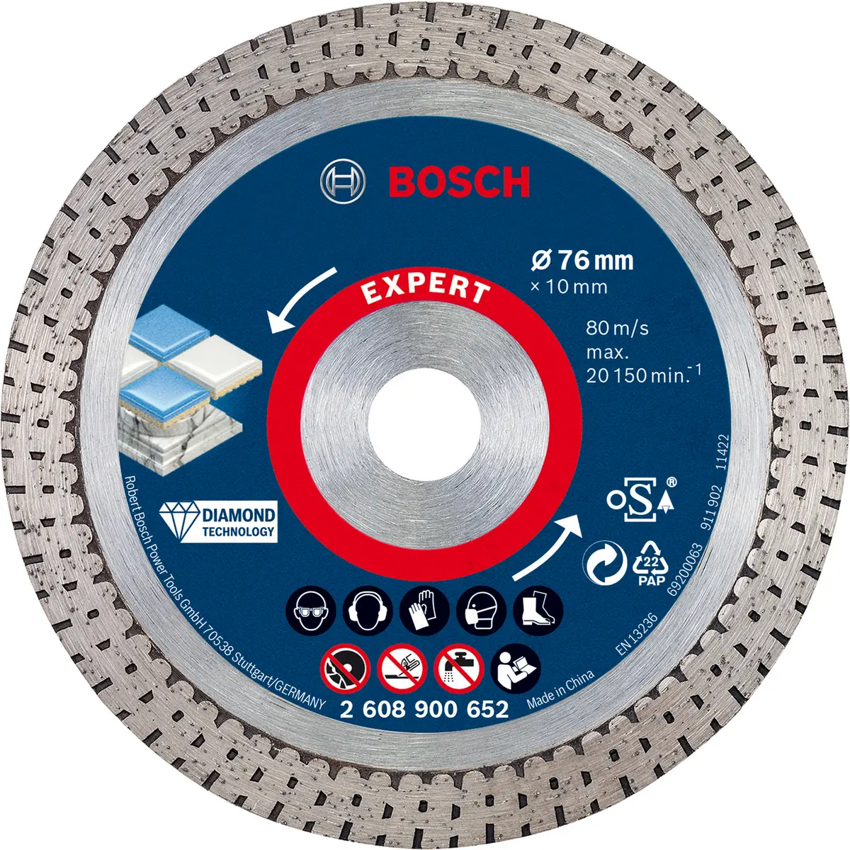Diamantskive Hardceramic 76mm