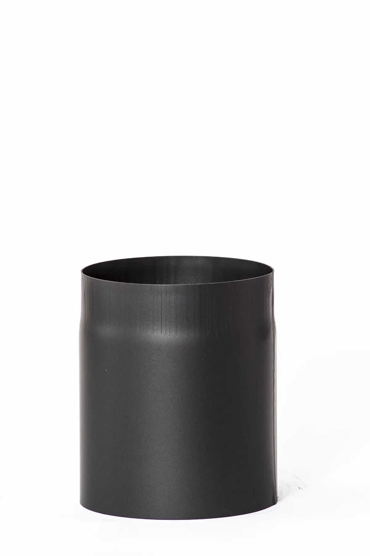 Røkrør Ø125x150 Sort Lakk 2,0mm