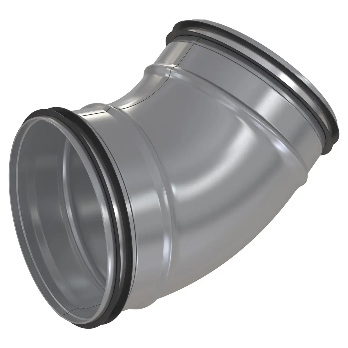 Bend 45 Gr M/pakning Ø125 Ean