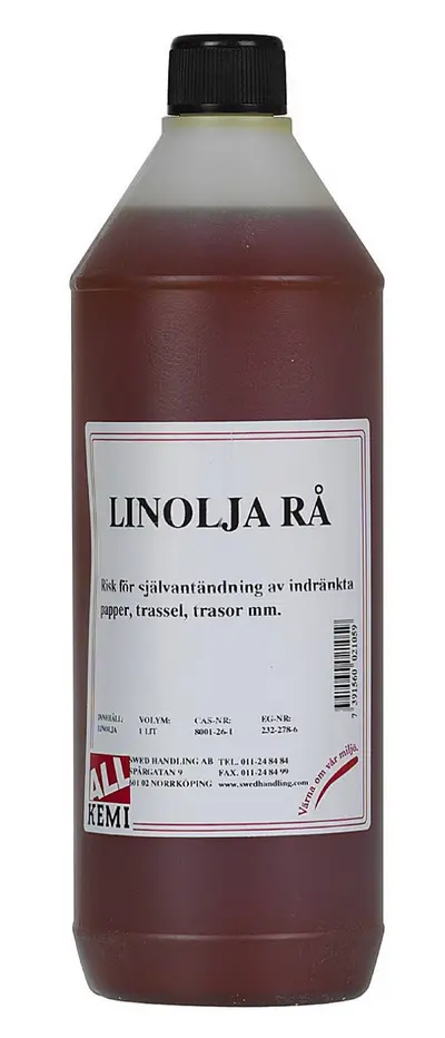 Linolje Rå 1l