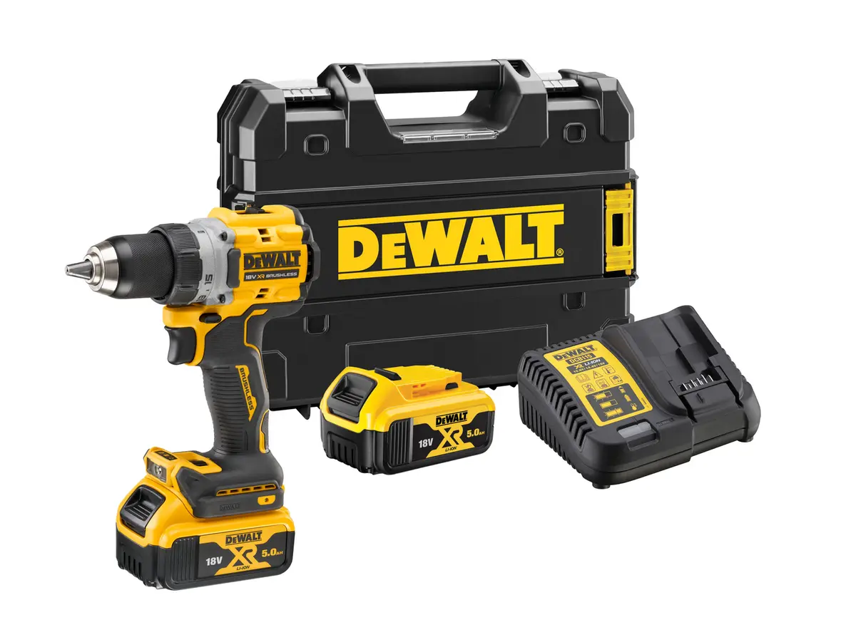 Dewalt Brushless Drill Driver DCD800P2T 18 V + 2 x 5 Ah