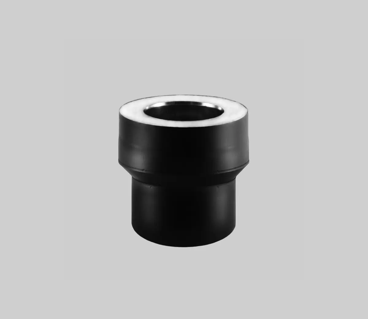 Overgang Iso/uiso Ø150 Sort Pm25