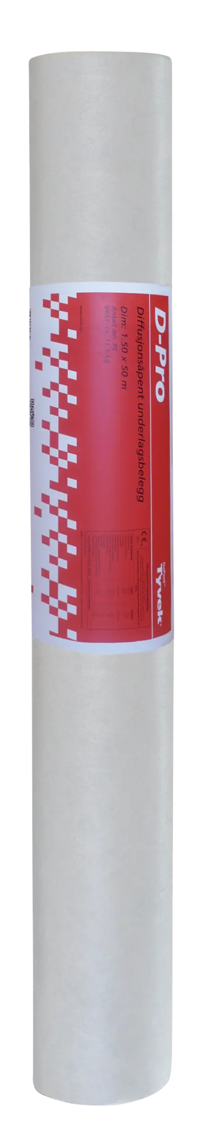 Underlag Tyvek D-pro 1,50x50m Isola