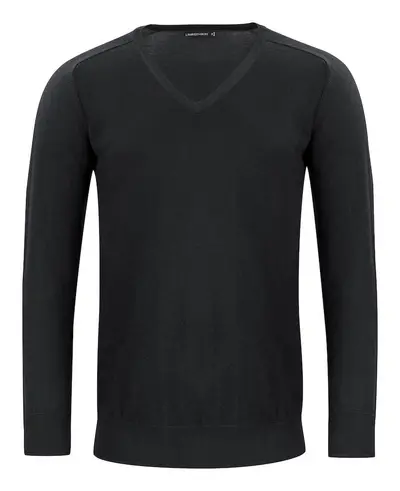 Genser Merino V-hals Svart Xxl