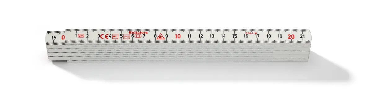 Tommestokk Glf G59-2-10 Hvit - Hultafors Group Norge
