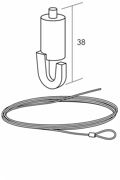 Wireheng Justerbar L=2m/2174 Ecoph