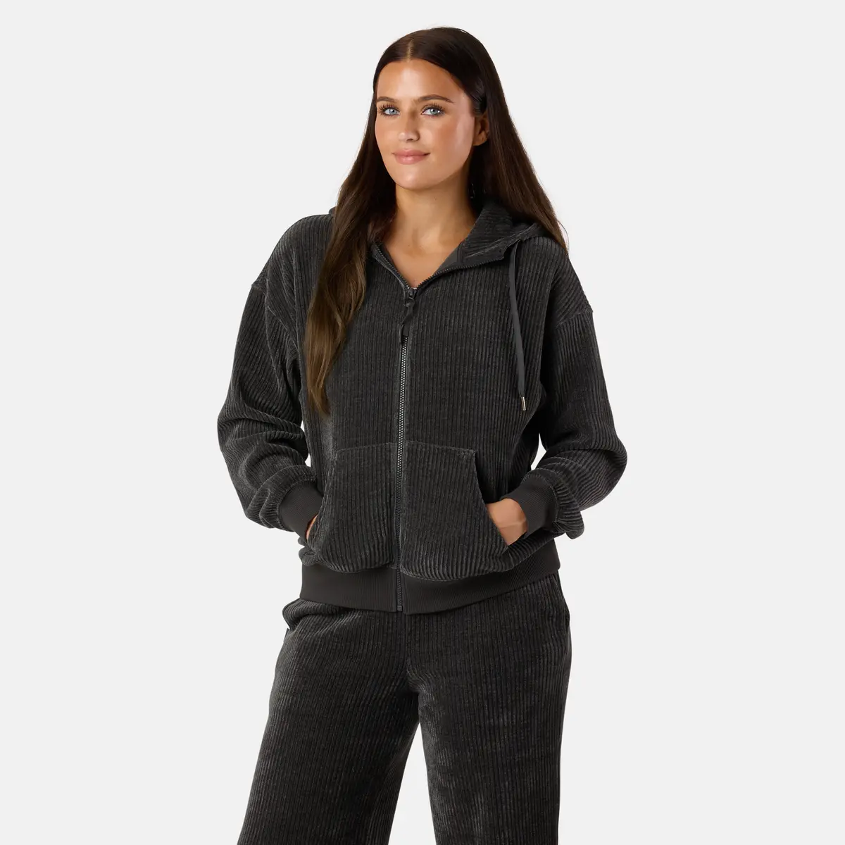 Chenille Lounge Full Zip Hoodie W