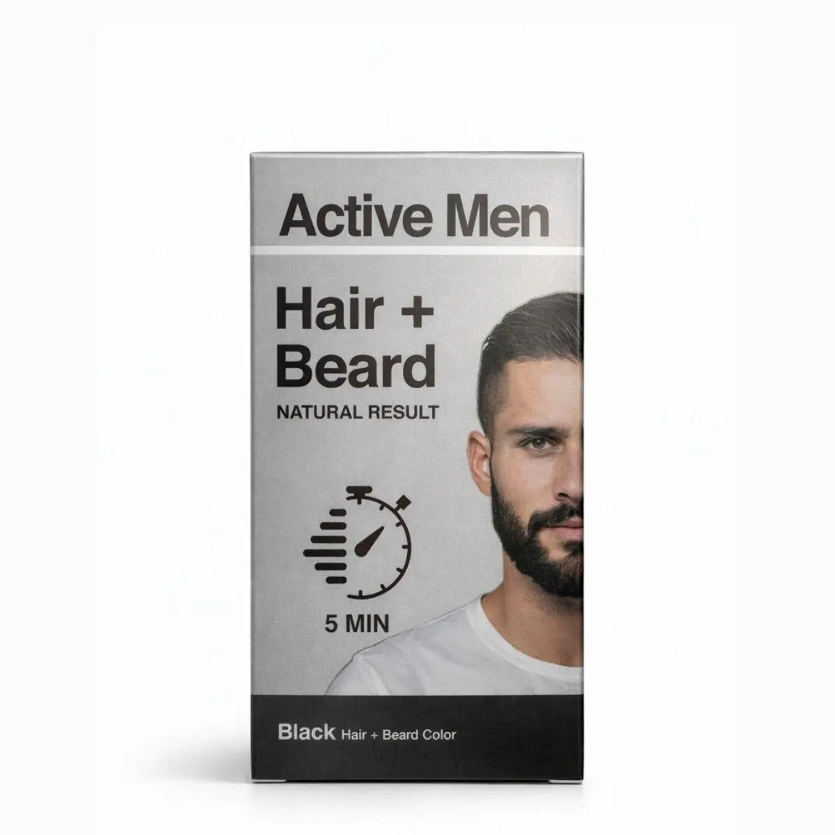Active Men Skjeggfarge og hårfarge - black