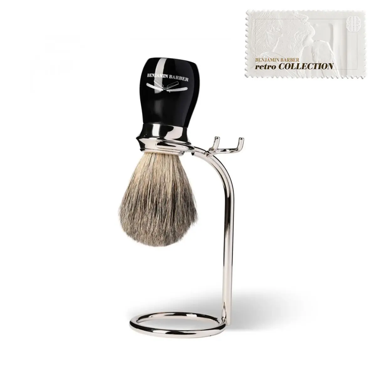 Benjamin Barber Duke MP 3-delers Barbersett Ebony - Retro Collection
