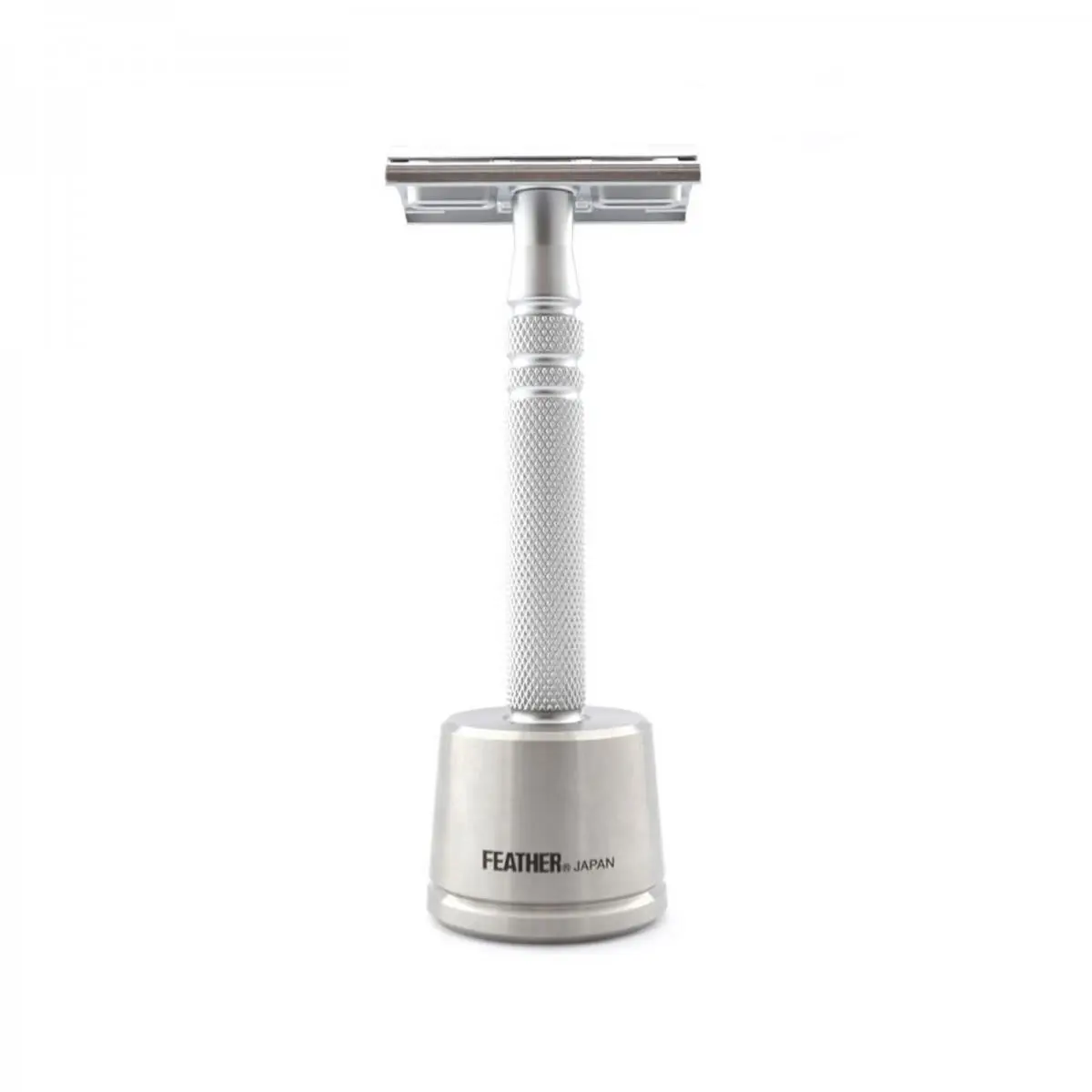 Feather Luxury Tradisjonell Barberhøvel AS-D2S med stativ