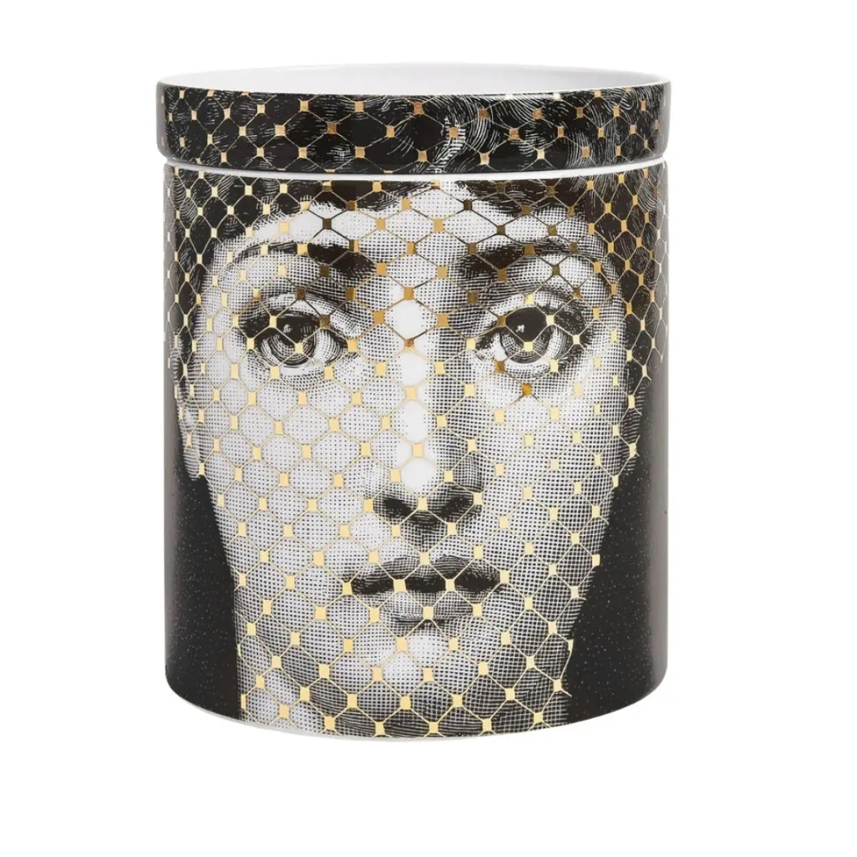 Fornasetti Nel Mentre duftlys - Mascherina Décor - Frutto proibito