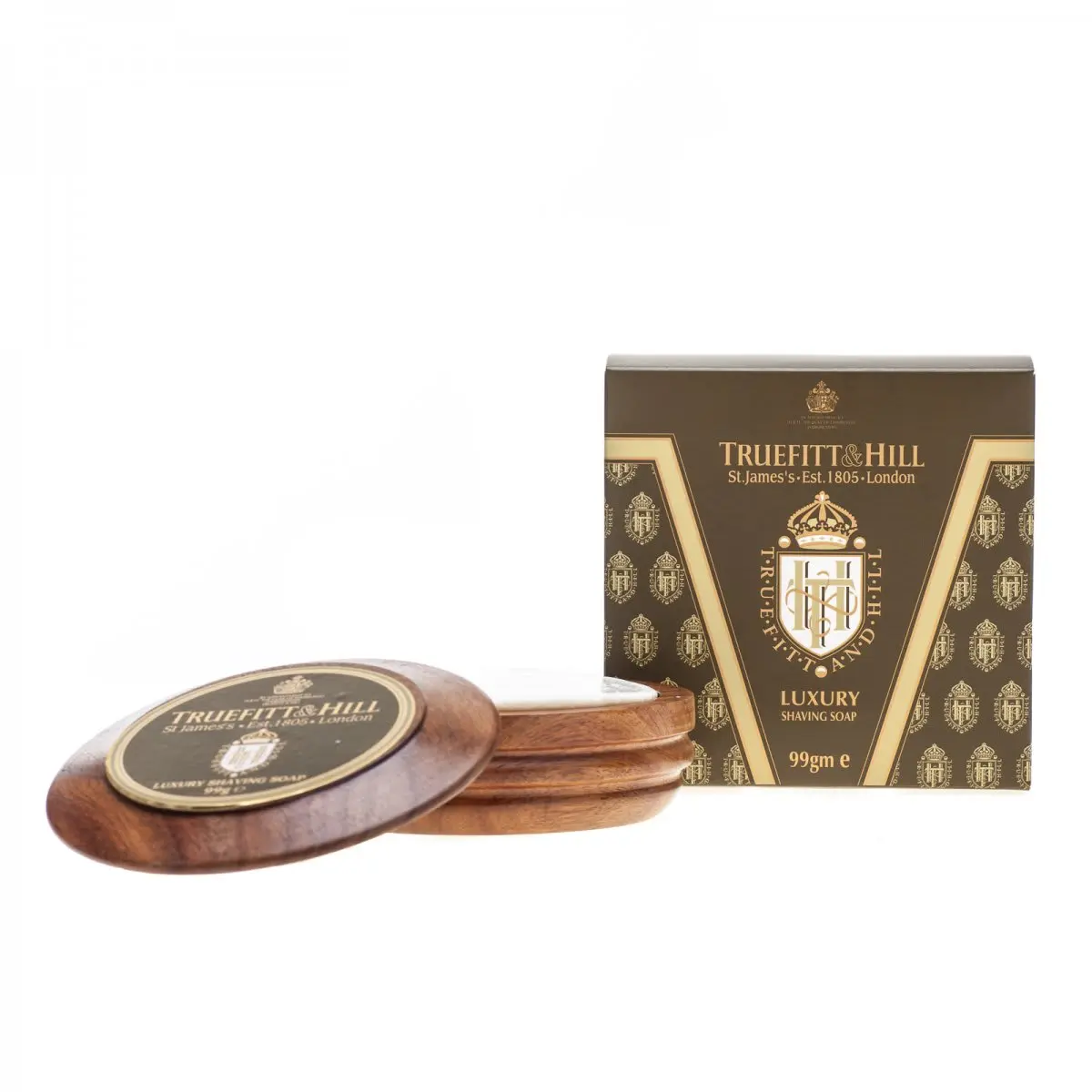 Truefitt & Hill Luxury Shaving Soap Wooden Bowl