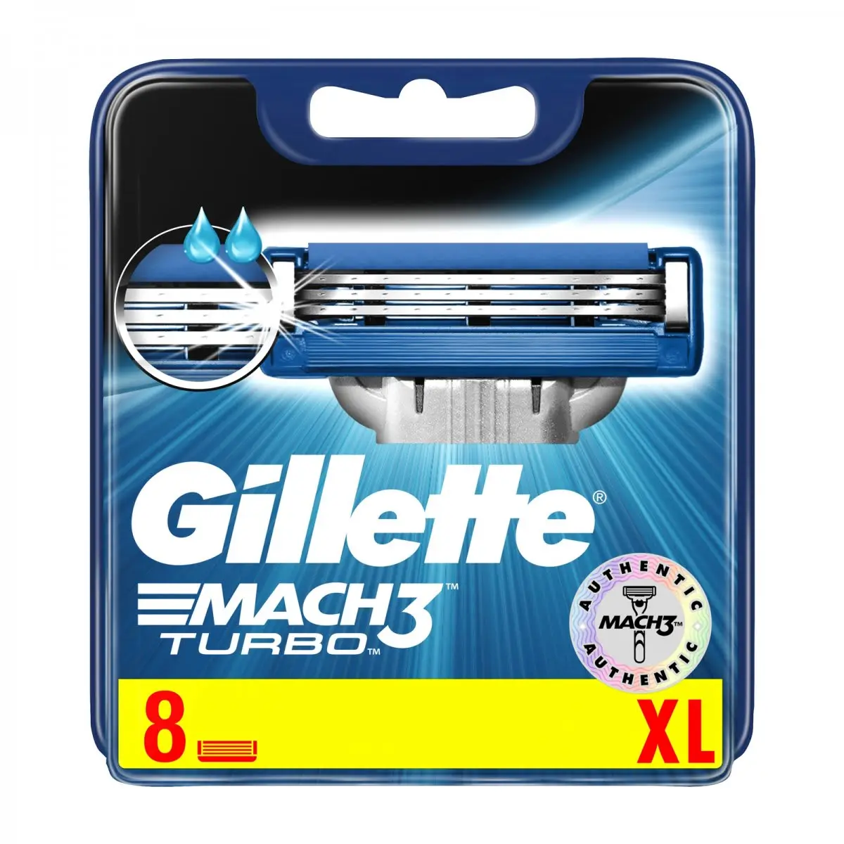 Gillette Mach3 Turbo 8-pakning