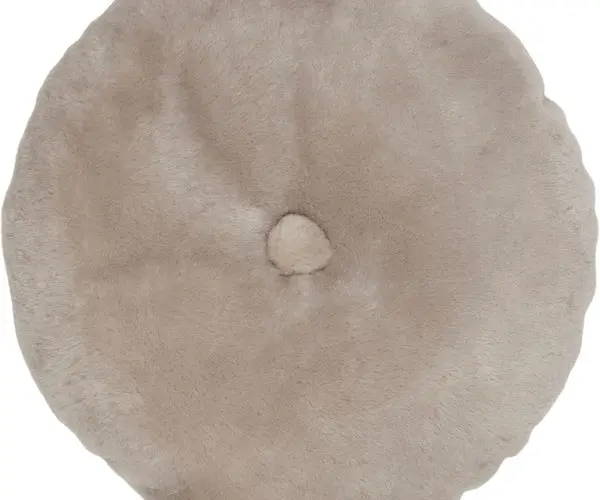 Saueskinnpute | Mokkasin | Dobbeltsidig | Ø45 cm