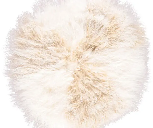 Saueskinnpute | Krøllet | Tibet | Ø45 cm, Ø62 cm & Ø38 cm