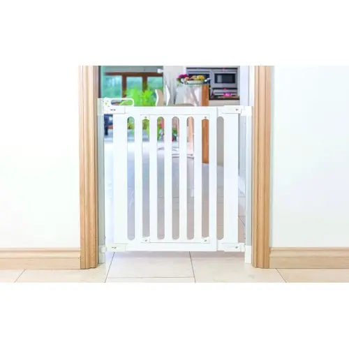 SAFE - SafeGate Wood Hardware Mounted - White - 76 -105 cm