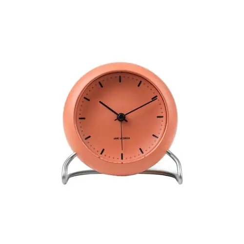 Arne Jacobsen – City Hall Bordklokke – Ø11 cm – Rød