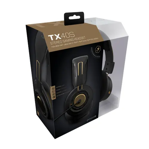 Gioteck TX-40 S Wired Stereo Gaming Headset (Black/Bronze)