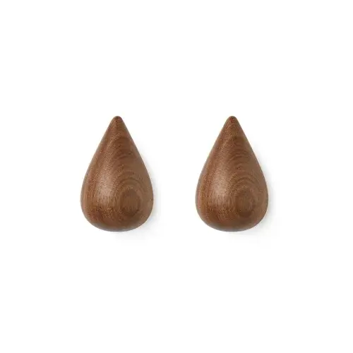 Normann Copenhagen - Dropit Knagger - Large - Sett av 2 - Valnøtt