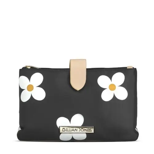 Gillian Jones - "THE WEEKENDER"Makeup Bag in Daisy Print