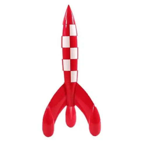 Statue - Måneraket Tintin (30 CM)