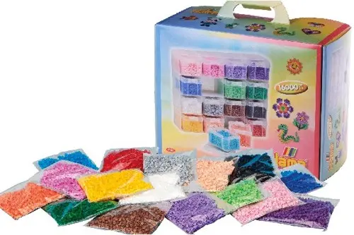 Hama - Beads - Large Storage box w/ Midi beads & 16 compartments (6761)