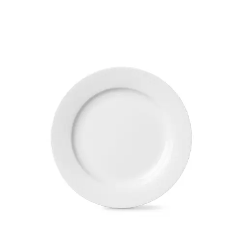 Lyngby Porcelæn - Rhombe Hvit Tallerken 23 cm