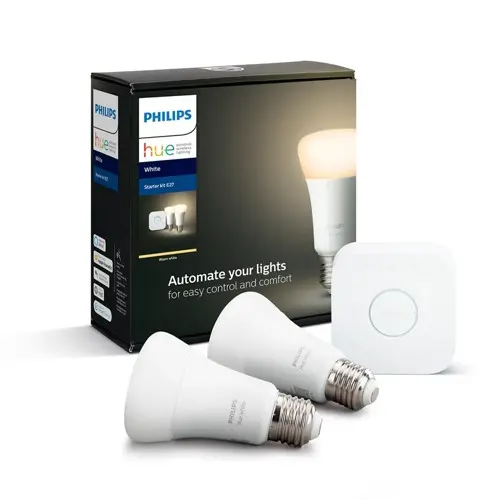 Philips Hue - E27 Startpakke - Varm hvit