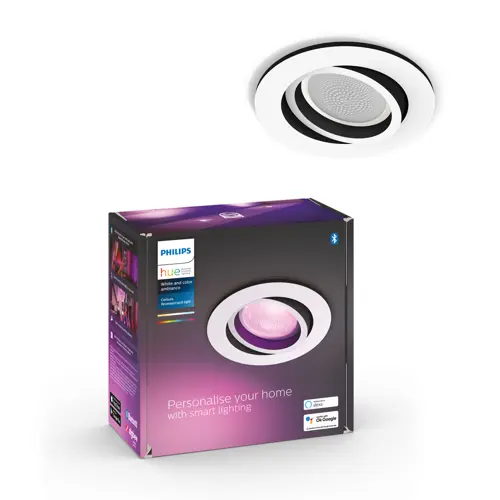 Philips Hue - Centura Recessed Round - White & Color Ambiance - White -E