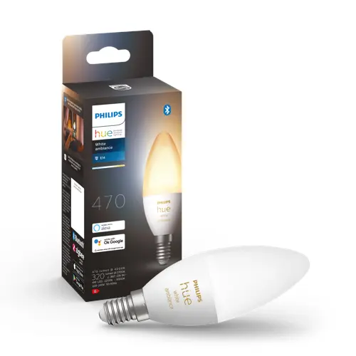 Philips Hue - E14 Enkelt Lyspære - White Ambiance