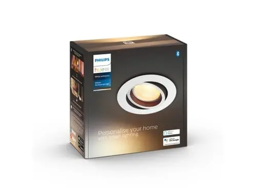 Philips Hue - Milliskin rund innfelt spot hvit - Hvit stemning