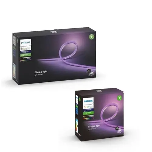 Philips Hue - Lightstrip Outdoor 5m & 2m - Hvit & Fargeambiance