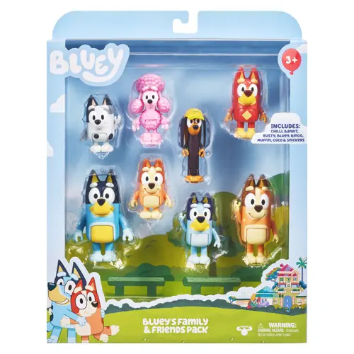 Bluey - 8 Figures Multipack - S3 assorted (90128)