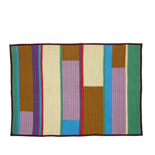 Hübsch – Pavilion Pledd Block – 140x200 cm – Flerfarget