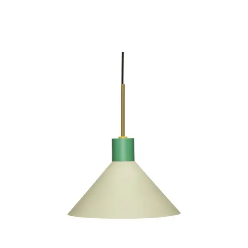 Hübsch – Crayon Pendellampe – Ø35 cm – Grønn