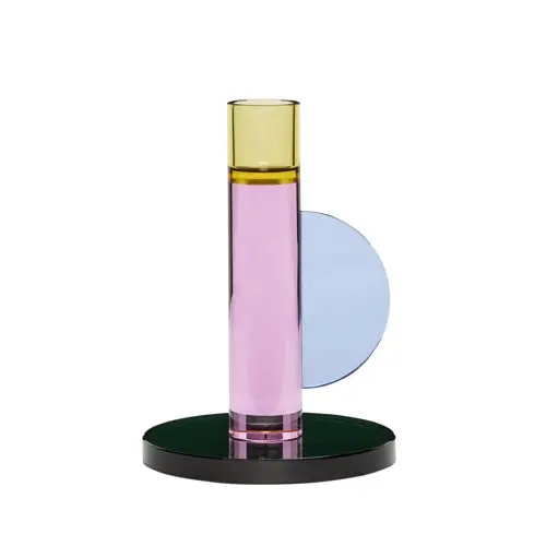 Hübsch – Astro Lysestake – H14 cm – Rosa