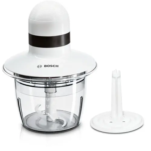 Bosch MMR08A1 Minihakker 400W – Kompakt Hakker med Piskeskive, Hvit