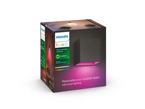 Philips Hue - Downward Resonate vegglampe - Hvit og farget stemning