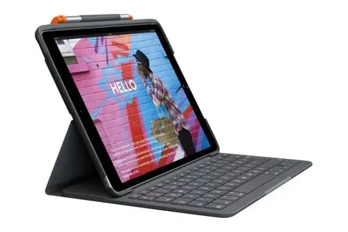 Logitech - Slim Folio 10th gen - Nordic - Oxford Grey