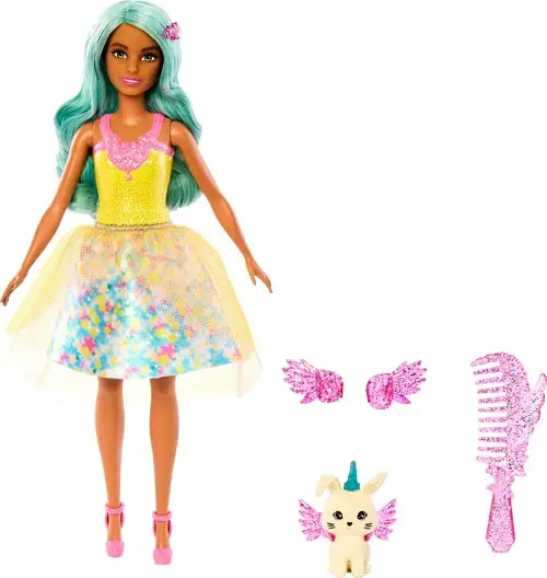 Barbie - Touch of Magic Fairytale Doll Teresa with Bunny (HLC36)