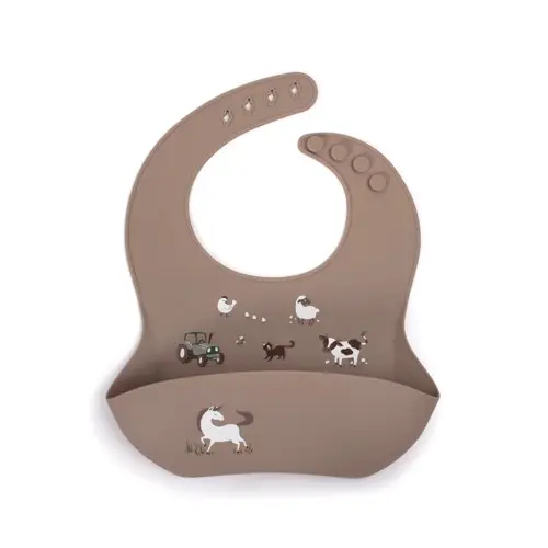 Filibabba - Silicone bib with print - Magic Farm - (FI-02746)