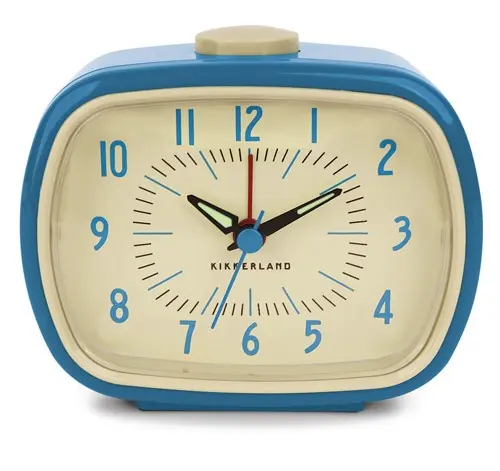 Retro Alarm Clock + Blue (AC08-BL-EU)