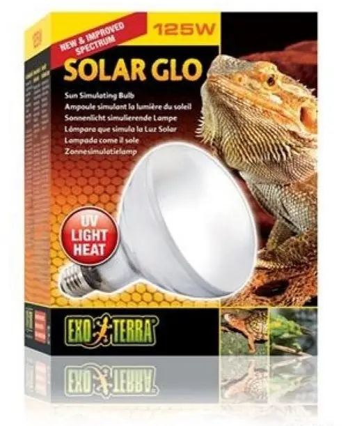 Exo Terra - Solar Glo 125W Uva/Uvb Heat & Sunlight E27  - (220.1820)